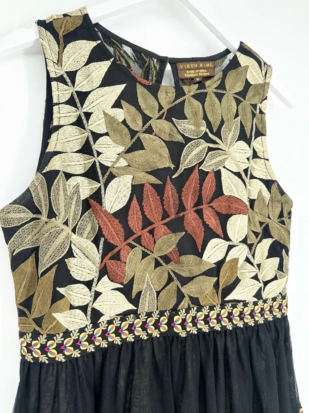 Anthropologie Varun Bahl Embroidered Vigne Dress - Picture 5 of 16